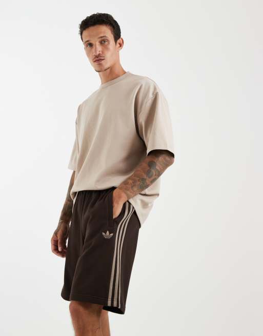 adidas Originals – Shorts in Aurora Coffee mit den 3 Streifen, 3 von 5