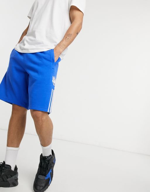 Blue and store white adidas shorts