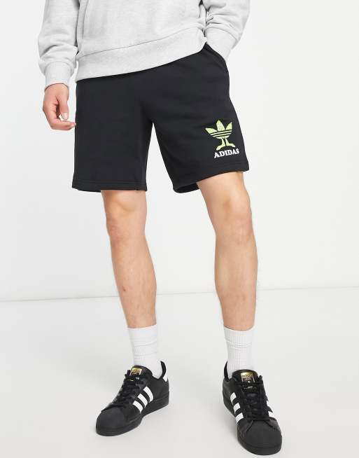 adidas Originals – Shorts in Schwarz mit Dreiblatt-Logo