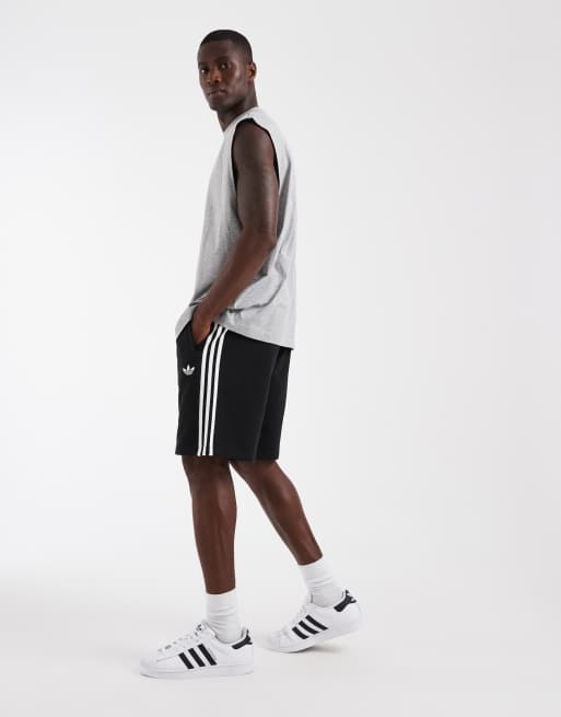 adidas Originals – Shorts mit drei Streifen, in Schwarz, 4 von 5