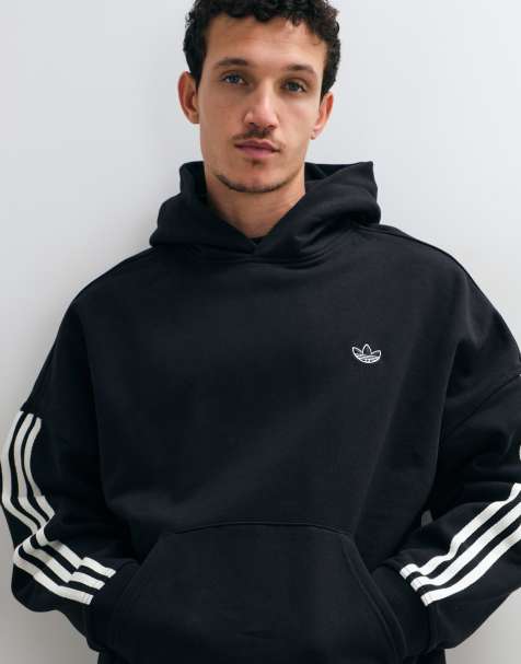 adidas Originals Signature Sweat full zip hoodie in black - view 1