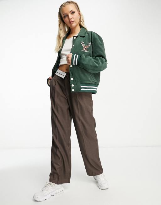 adidas Originals Simon Giacca in velluto a coste verde ASOS