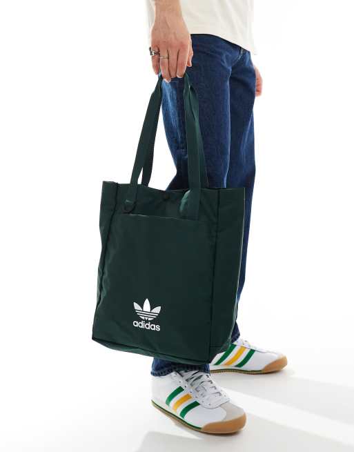 adidas Originals Simple tote bag in dark green