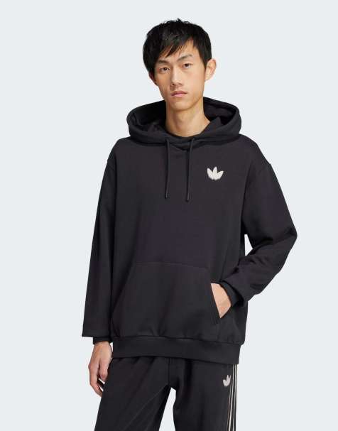 adidas Originals - Skeleton - Felpa nera con cappuccio - view 1
