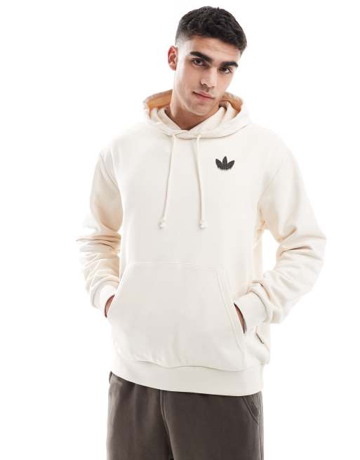 adidas Originals Skeleton hoodie in wonder white