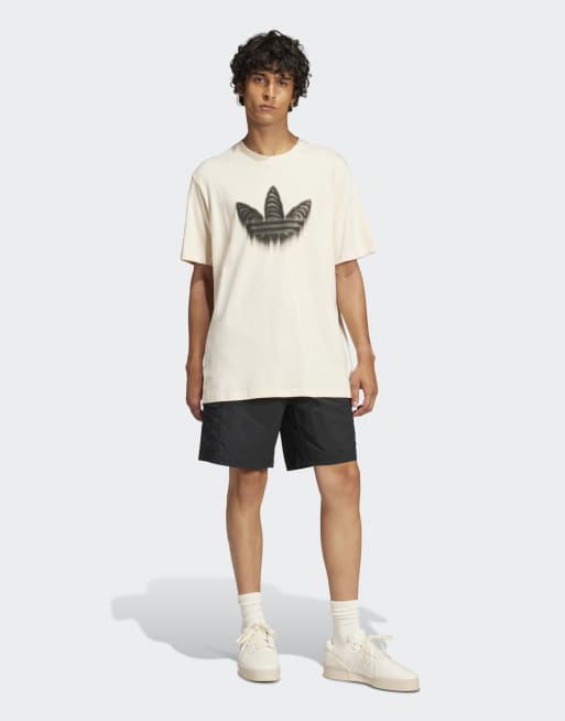 adidas Originals - Skeleton - T-shirt bianco wonder con trifoglio