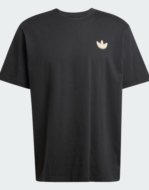 adidas Originals - Skeleton - T-shirt in zwart