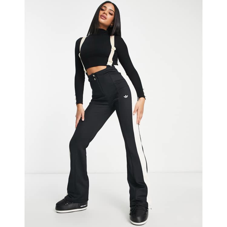 adidas Women's Ski Chic Rib-Knit Flared Pants - Macy's