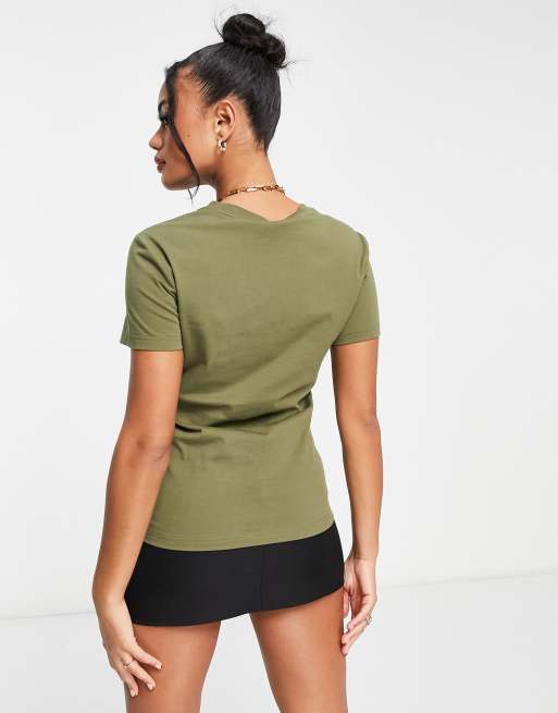 Olive green sale adidas shirt womens