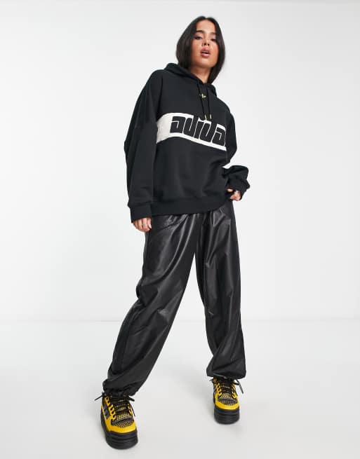 adidas Originals ski chic Sweat à capuche rétro Noir ASOS