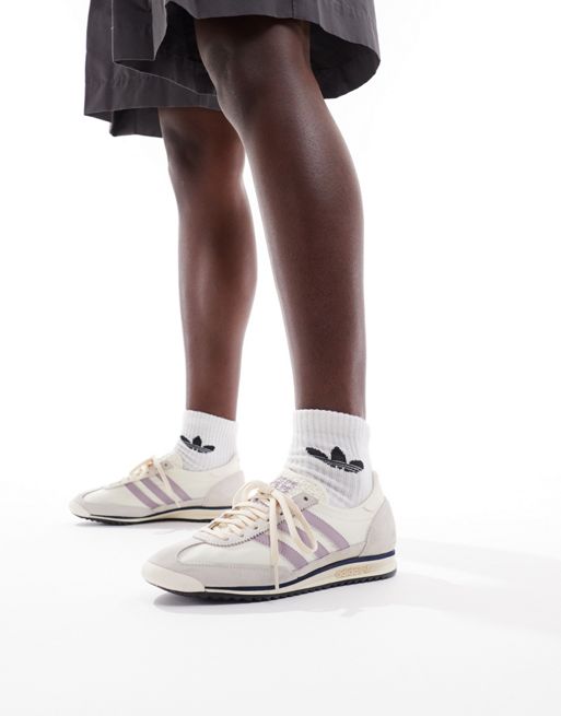 adidas Originals - SL 72 OG - Baskets - Blanc cassé et lilas