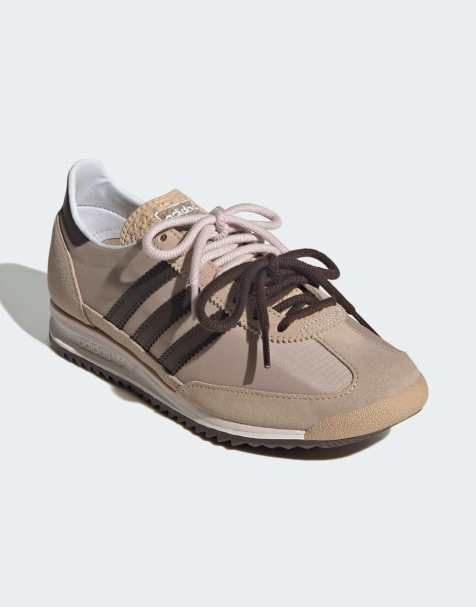 adidas Originals – SL 72 OG – Beige och mörkbruna sneakers med dubbla snören - view 1