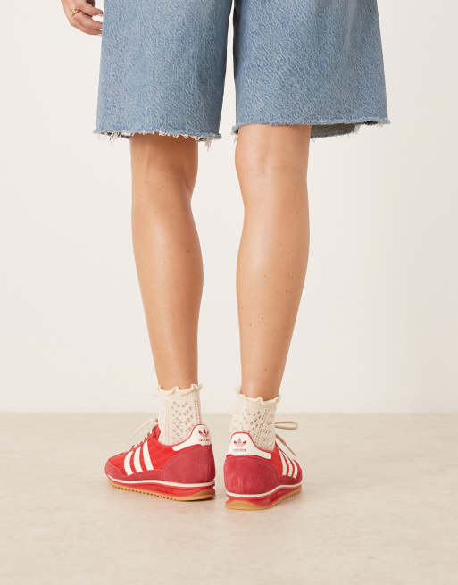 adidas Originals – SL 72 OG – Sneaker aus Jersey in Rot und Weiß, 3 von 5