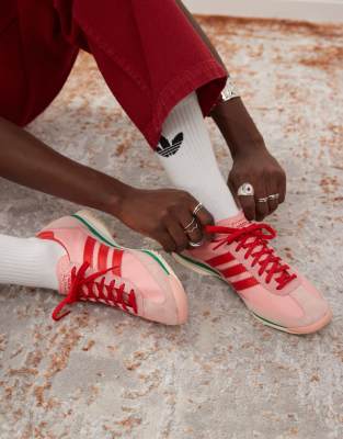 adidas Originals - SL 72 OG - Sneaker in Rosa und Rot