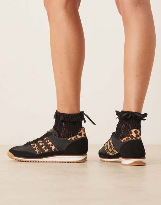 adidas Originals – SL 72 OG – Sneaker in Schwarz und Leopardenmuster, 3 von 5