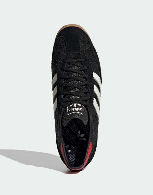 adidas Originals SL 72 OG Sneaker in Schwarz und Weiß mit roten Details, 3 von 4