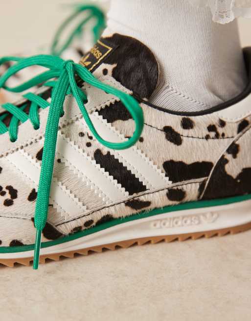 adidas Originals – SL 72 OG – Sneaker mit Dalmatinermuster und grünem Detail, 4 von 5