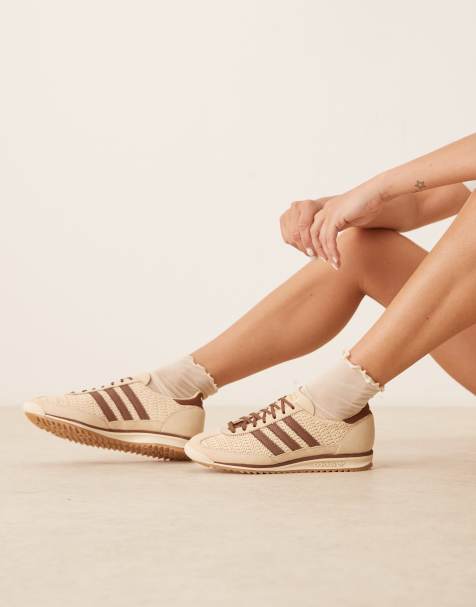 adidas Originals - SL 72 OG - Sneakers color crema e marroni - view 1