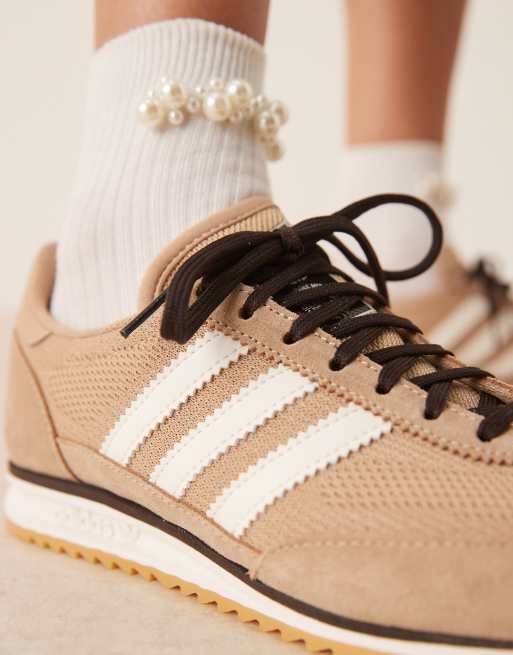 adidas Originals SL 72 OG Sneakers in beige en wit ASOS