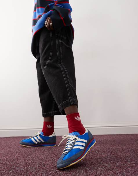 adidas Originals - SL 72 OG - Sneakers in blauw en wit - view 1