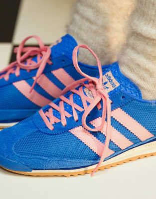 adidas Originals SL 72 OG sneakers in blue and pink | ASOS