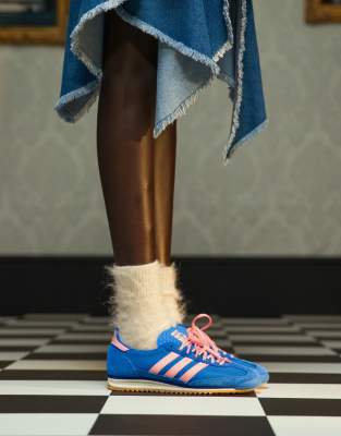 adidas Originals SL 72 OG sneakers in blue and pink