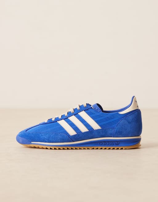 adidas Originals SL 72 OG sneakers in blue and white jersey