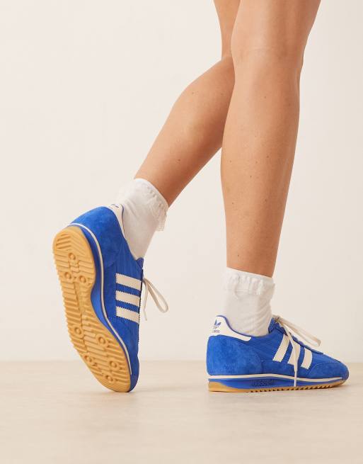 adidas Originals SL 72 OG sneakers in blue and white jersey