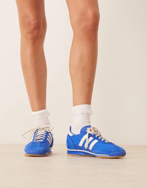 adidas Originals SL 72 OG sneakers in blue and white jersey