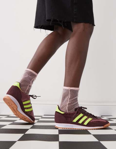 adidas Originals - SL 72 OG - Sneakers in bordeauxrood en geel - view 1