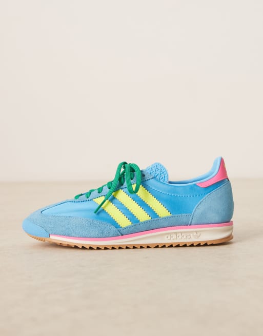 adidas Originals SL 72 OG sneakers in bright blue and yellow