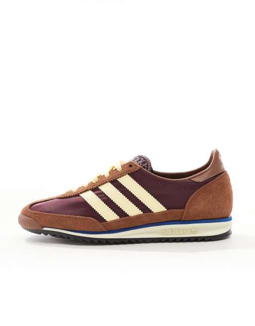 adidas Originals SL 72 OG trainers in brown and yellow