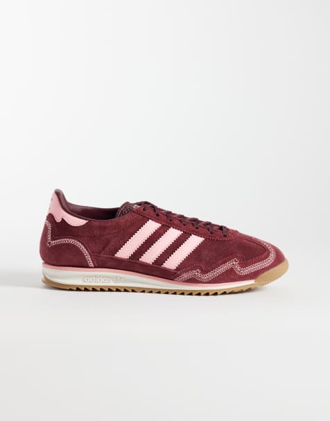 adidas Originals SL 72 OG sneakers in burgundy and pink - view 1