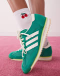 [adidas Originals] adidas Originals SL 72 OG sneakers in green and white 38 Mid Green