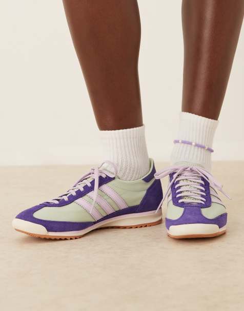 adidas Originals - SL 72 OG - Sneakers in lichtblauw en lila - view 1