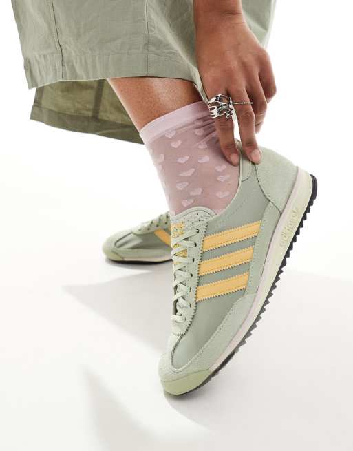 adidas Originals - SL 72 OG - Sneakers in lichtgroen en geel