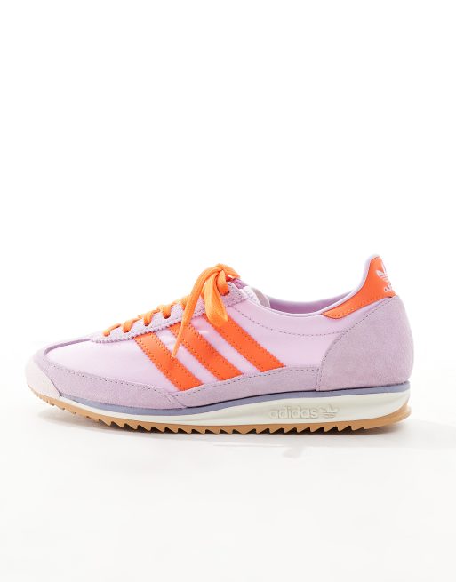 adidas Originals SL 72 OG sneakers in lilac and orange