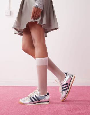 Adidas Originals Sl 72 Og Sneakers In Silver