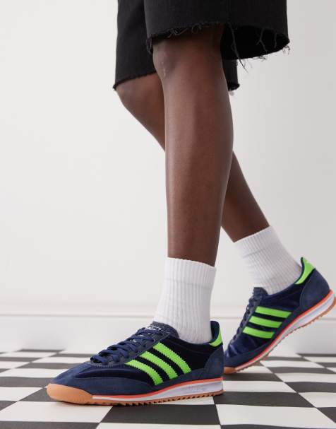 adidas Originals SL 72 OG sneakers in navy and green - view 1