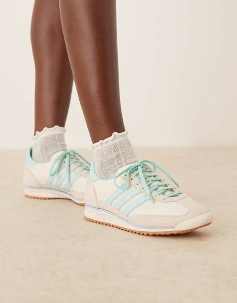 adidas Originals SL 72 OG sneakers in off white and blue - view 1