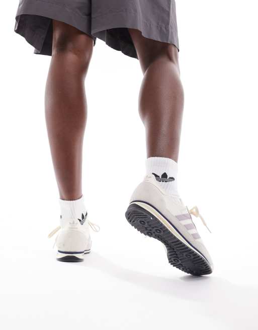 adidas Originals SL 72 OG sneakers in off white and lilac