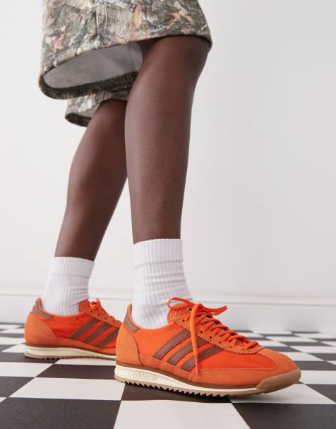 adidas Originals - SL 72 OG - Sneakers in oranje en bruin - view 1