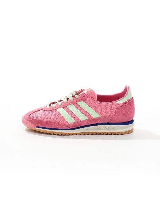 adidas Originals SL 72 OG sneakers in pink and green ASOS