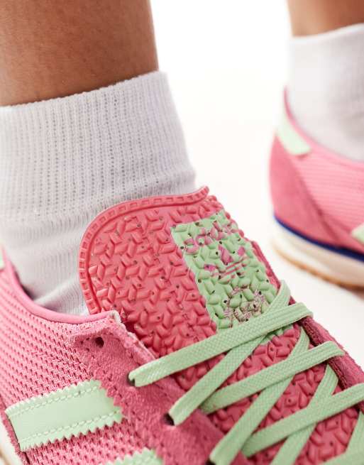 adidas Originals SL 72 OG sneakers in pink and green | ASOS