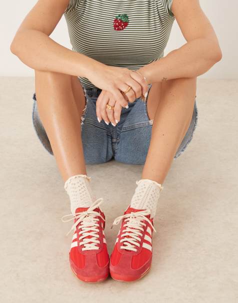 adidas Originals - SL 72 OG - Sneakers rosse e bianche - view 1