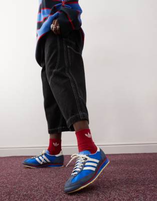 adidas Originals SL 72 OG trainers in blue and white