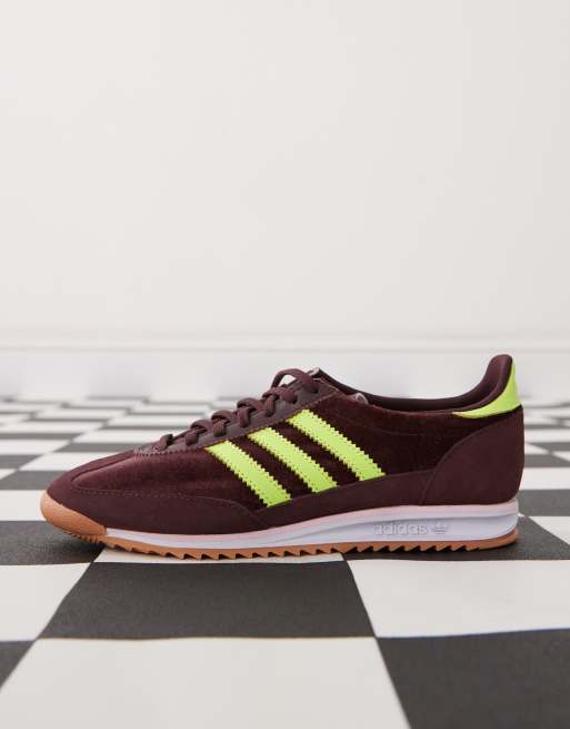 スニーカー adidas SL 72 OG Burgundy Solar Yellow adidas SL 72 OG Shoes - Burgundy | Free Shipping with