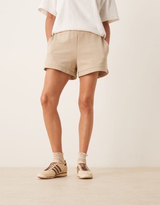 adidas Originals SL 72 OG trainers in cream and brown woven