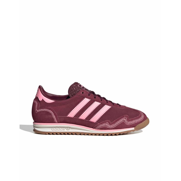 adidas Originals SL 72 OG Valentine sneakers in burgundy and pink