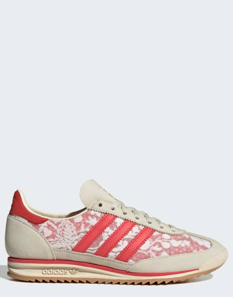 adidas Originals –Sl 72 OG x Liberty London – Biało-kremowe buty sportowe - view 1